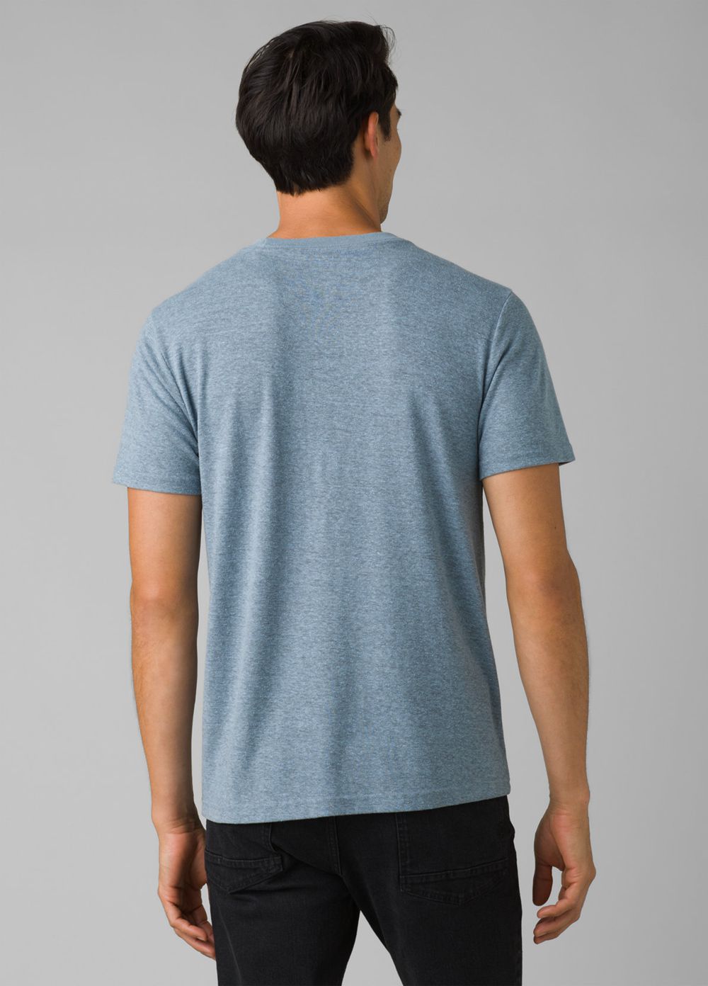 Blue Men's PrAna Cardiff Short Sleeve Pocket T-Shirts | ZVMYJG749