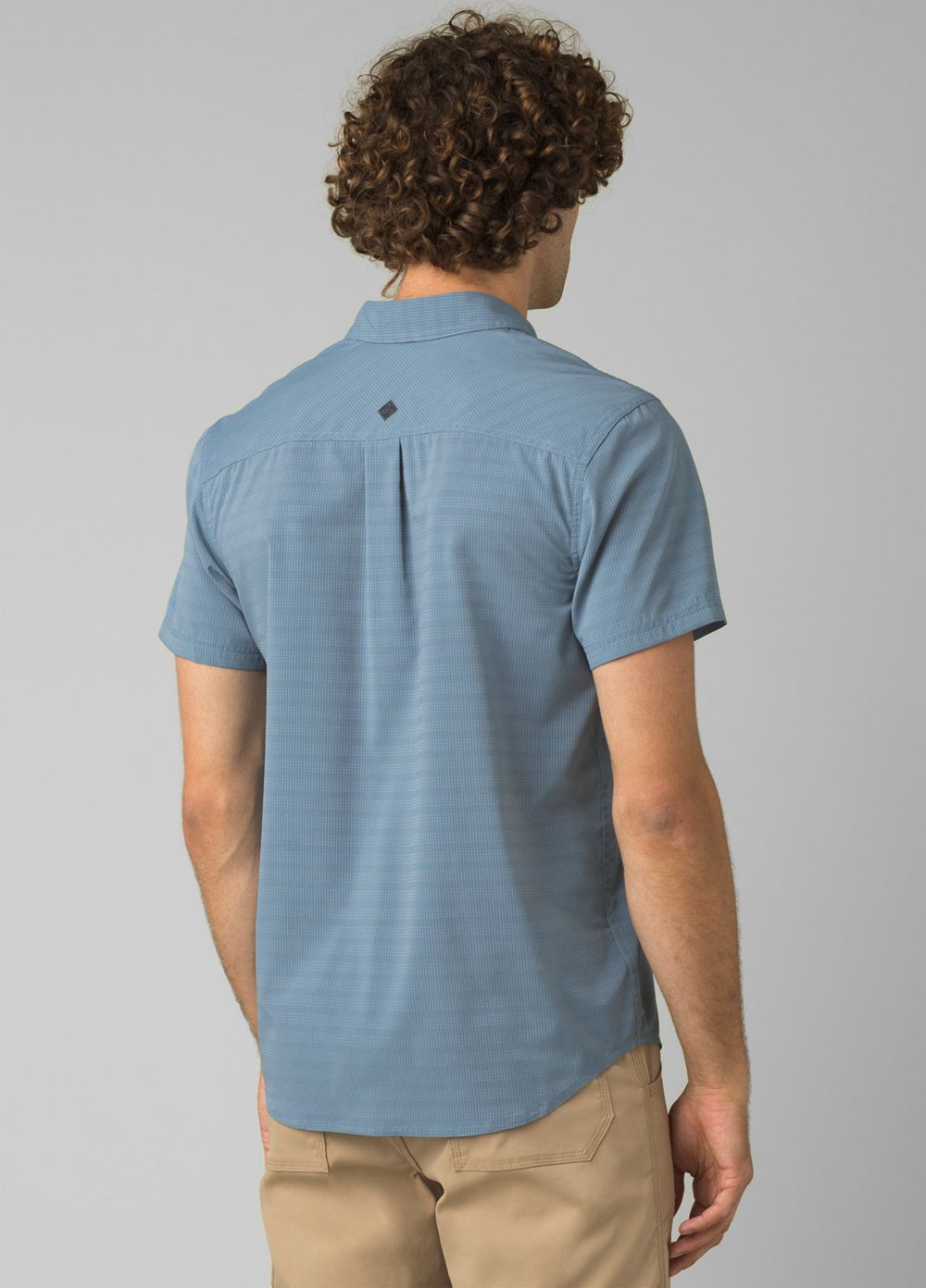 Blue Men's PrAna Cayman Shirts | OHBRWI673