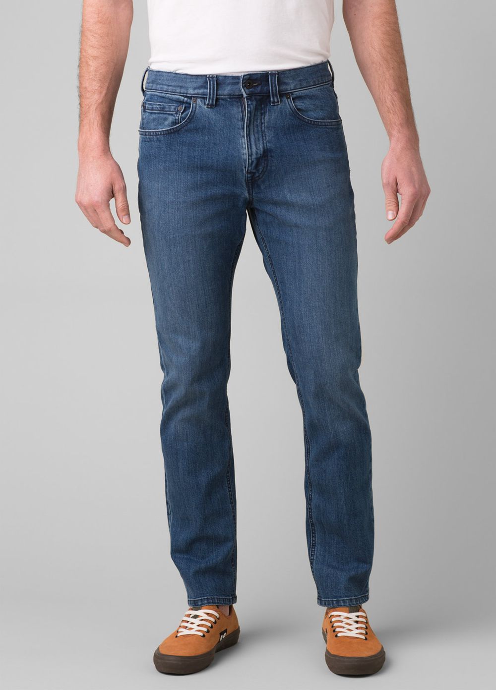 Blue Men\'s PrAna Feener Jeans | LPUDSE169