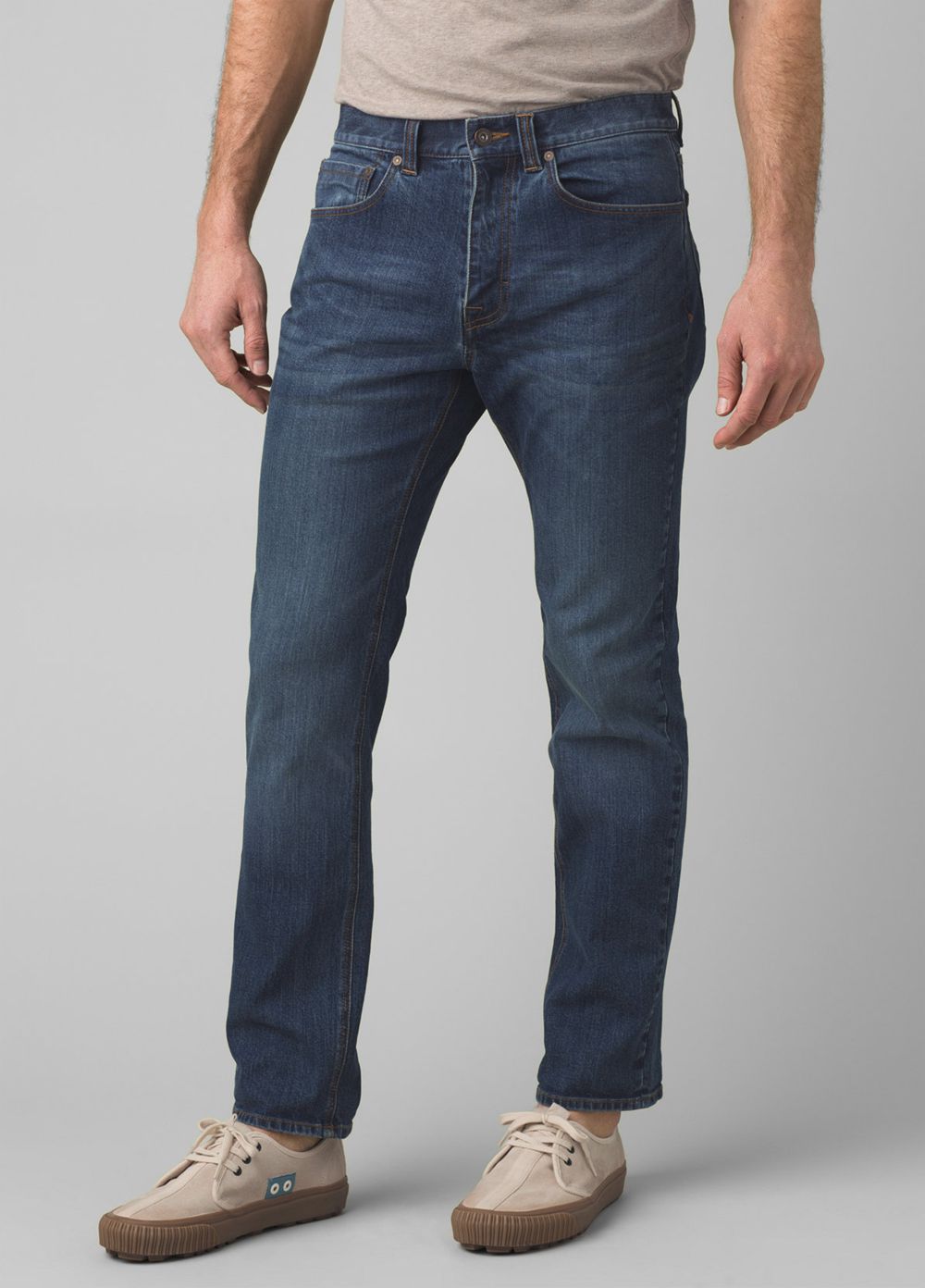 Blue Men\'s PrAna Feener Jeans | RKMQPH417