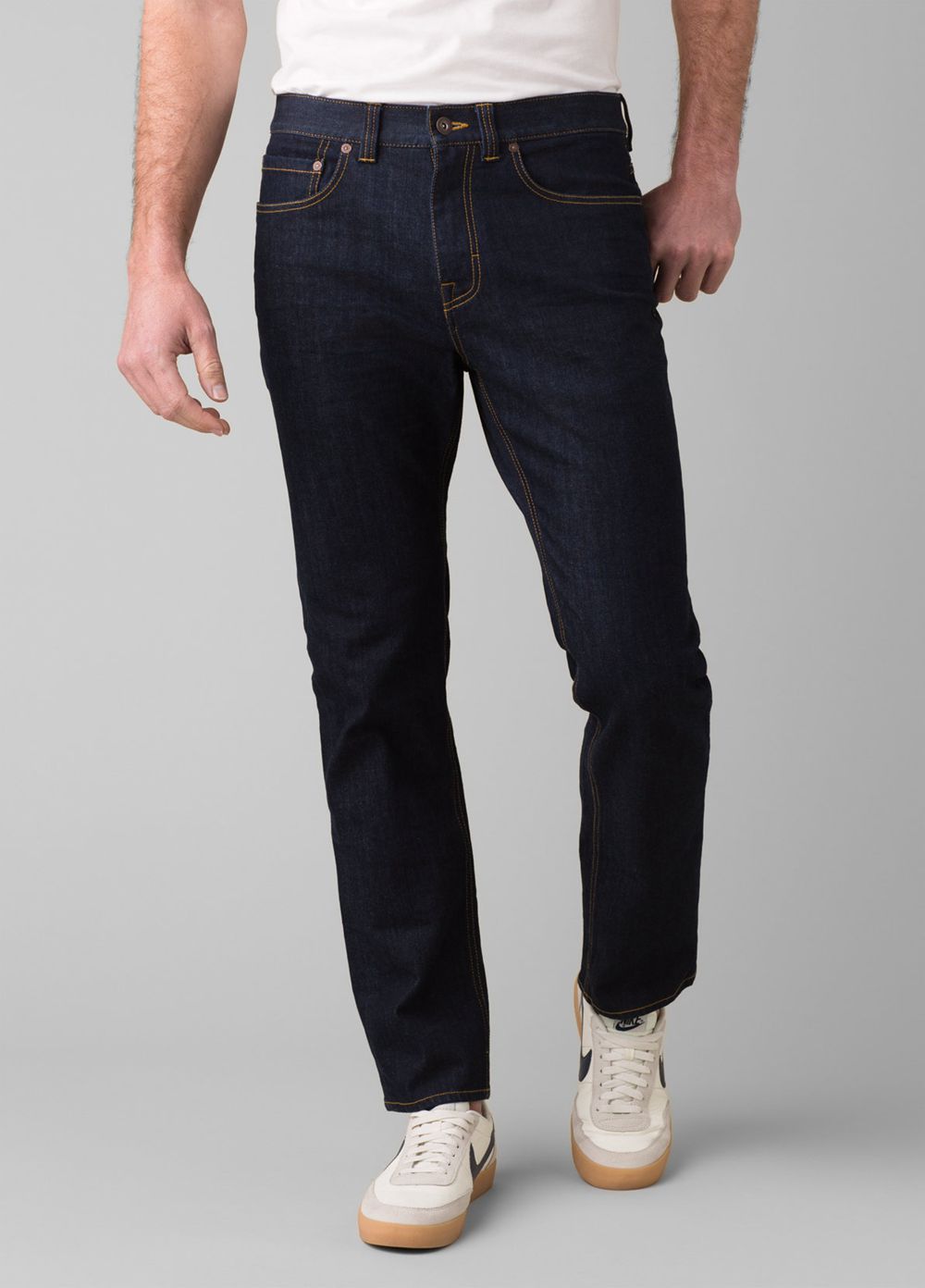 Blue Men\'s PrAna Feener Jeans | RXHNWU610