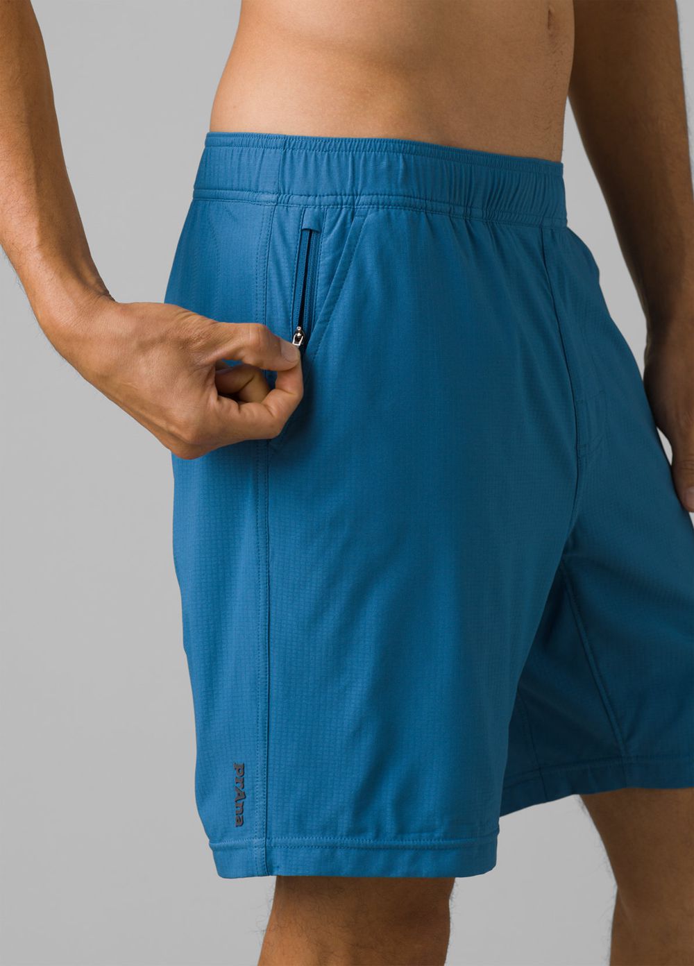 Blue Men's PrAna Heiro Lined Shorts | HMEWIY597