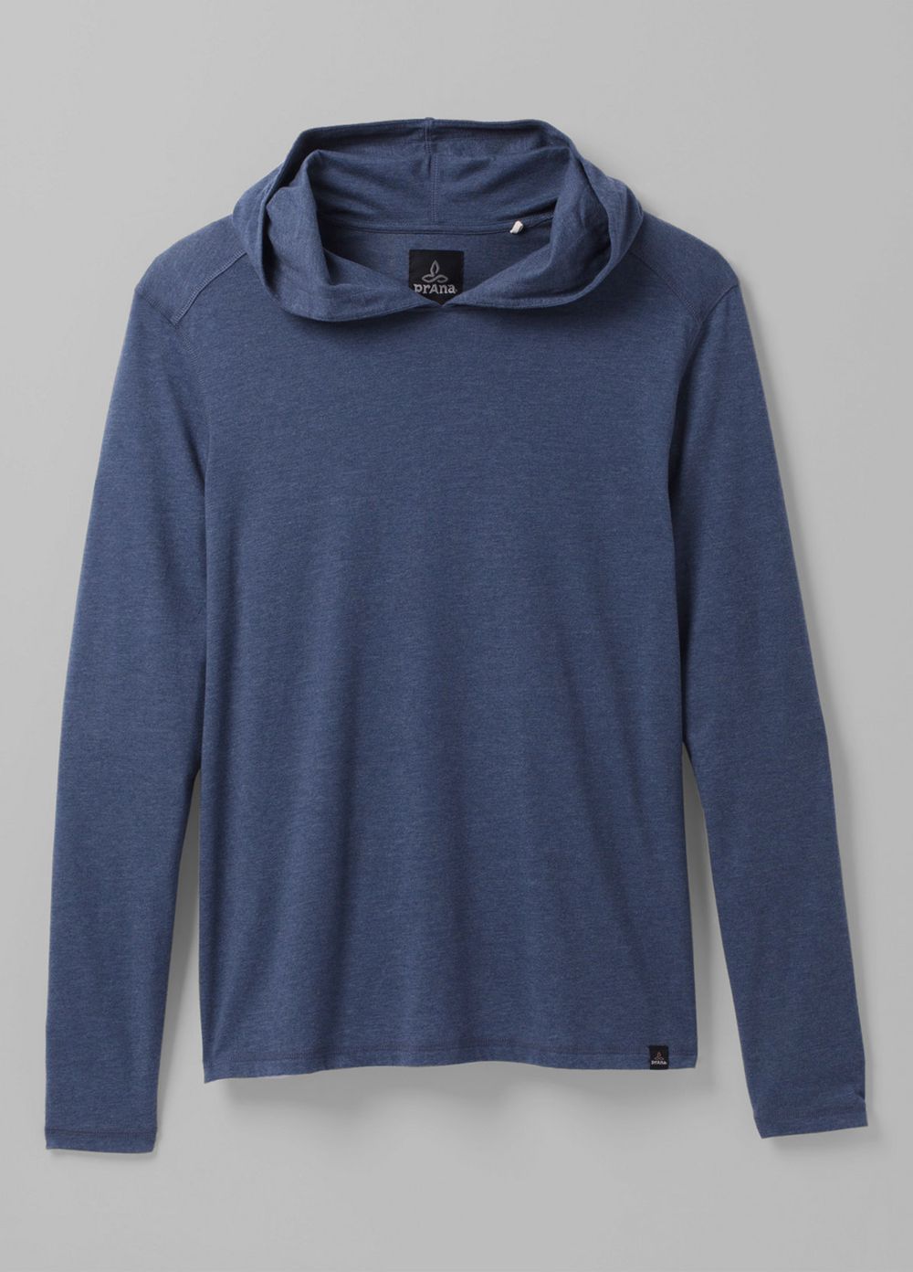 Blue Men's PrAna Hooded T-Shirts | HIZOEB039