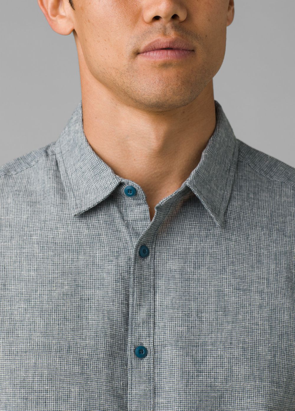 Blue Men's PrAna Lindores Shirts | KSJEBY671