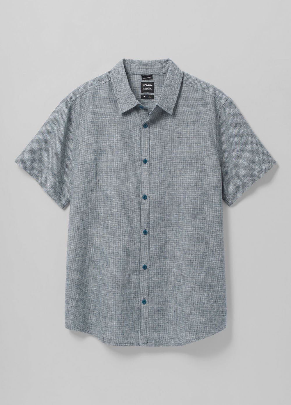 Blue Men's PrAna Lindores Shirts | KSJEBY671