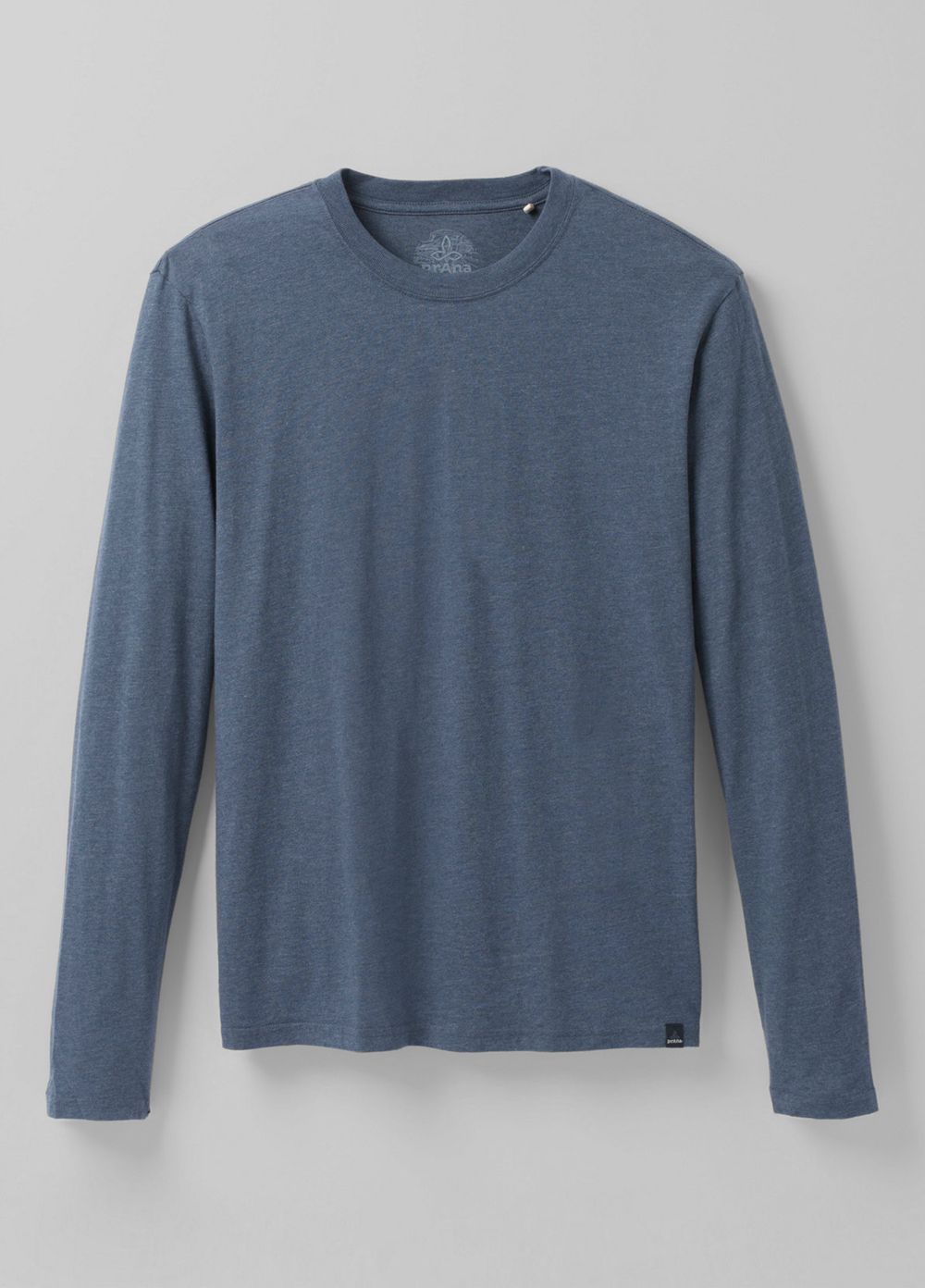 Blue Men's PrAna Long Sleeve T-Shirts | TMERGY542