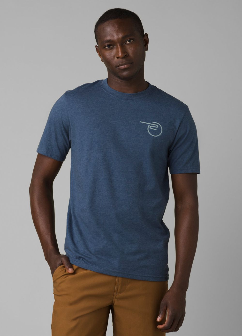 Blue Men's PrAna Mountain Maven Short Sleeve T-Shirts | SBGAKD240