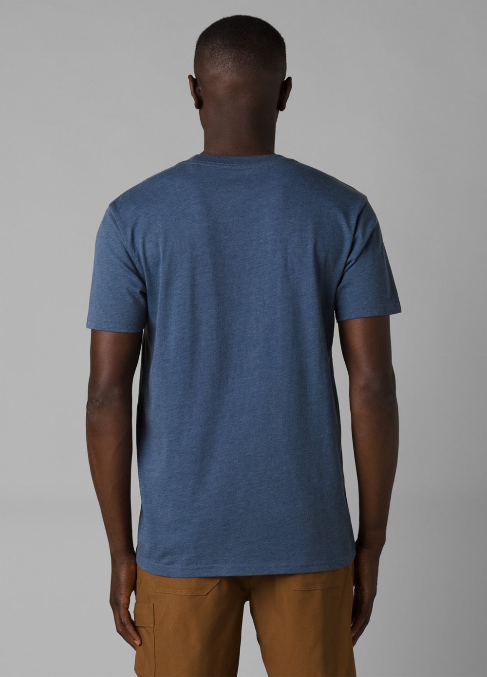 Blue Men's PrAna Patch Print T-Shirts | ZRWTCV246