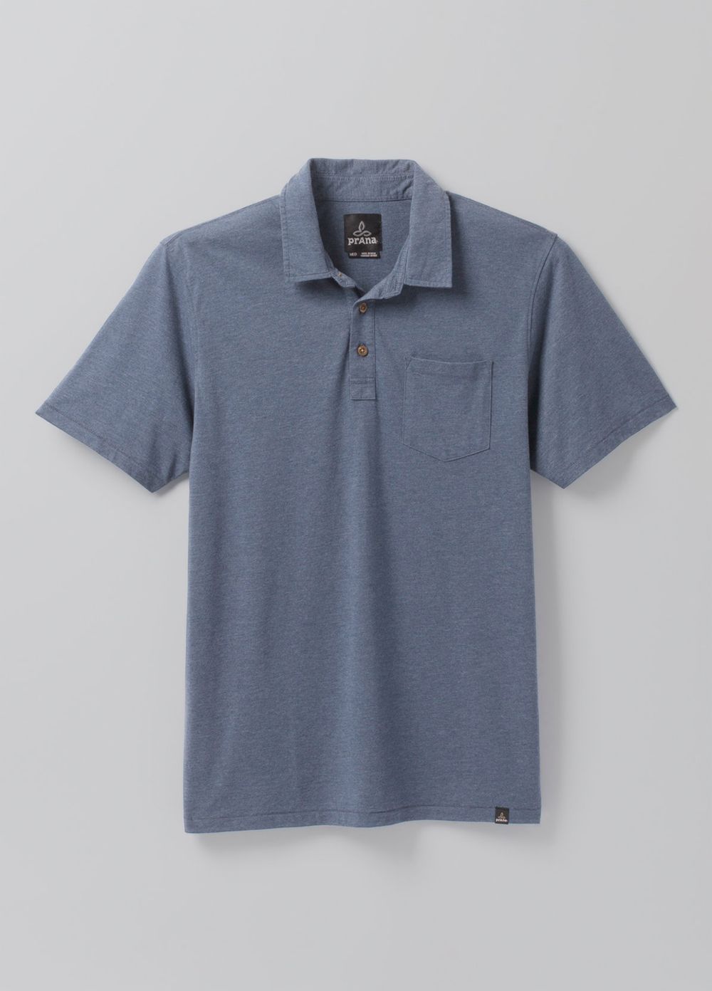 Blue Men's PrAna Polo Shirts | DIEWLN809