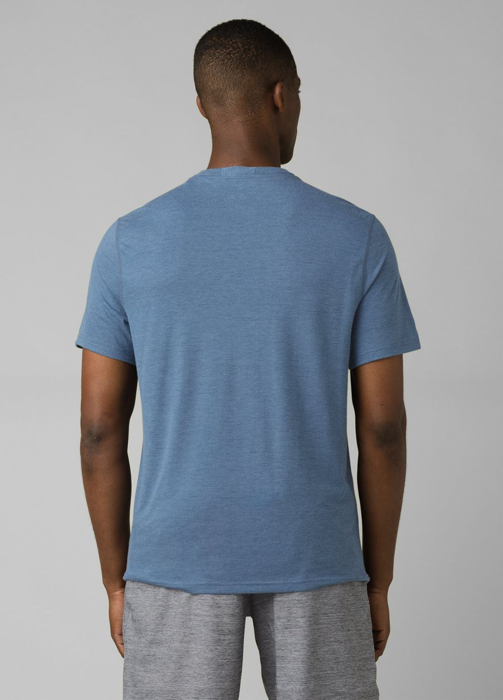 Blue Men's PrAna Prospect Heights Crew T-Shirts | ROCHYX361