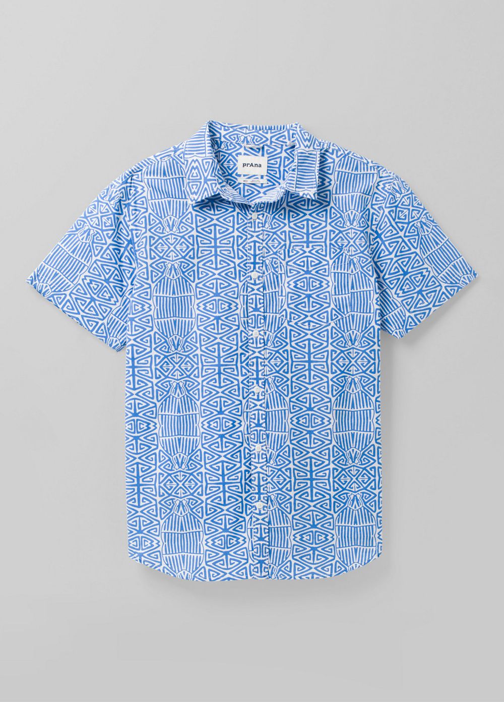 Blue Men's PrAna Roots Studio Shirts | USMHVN840