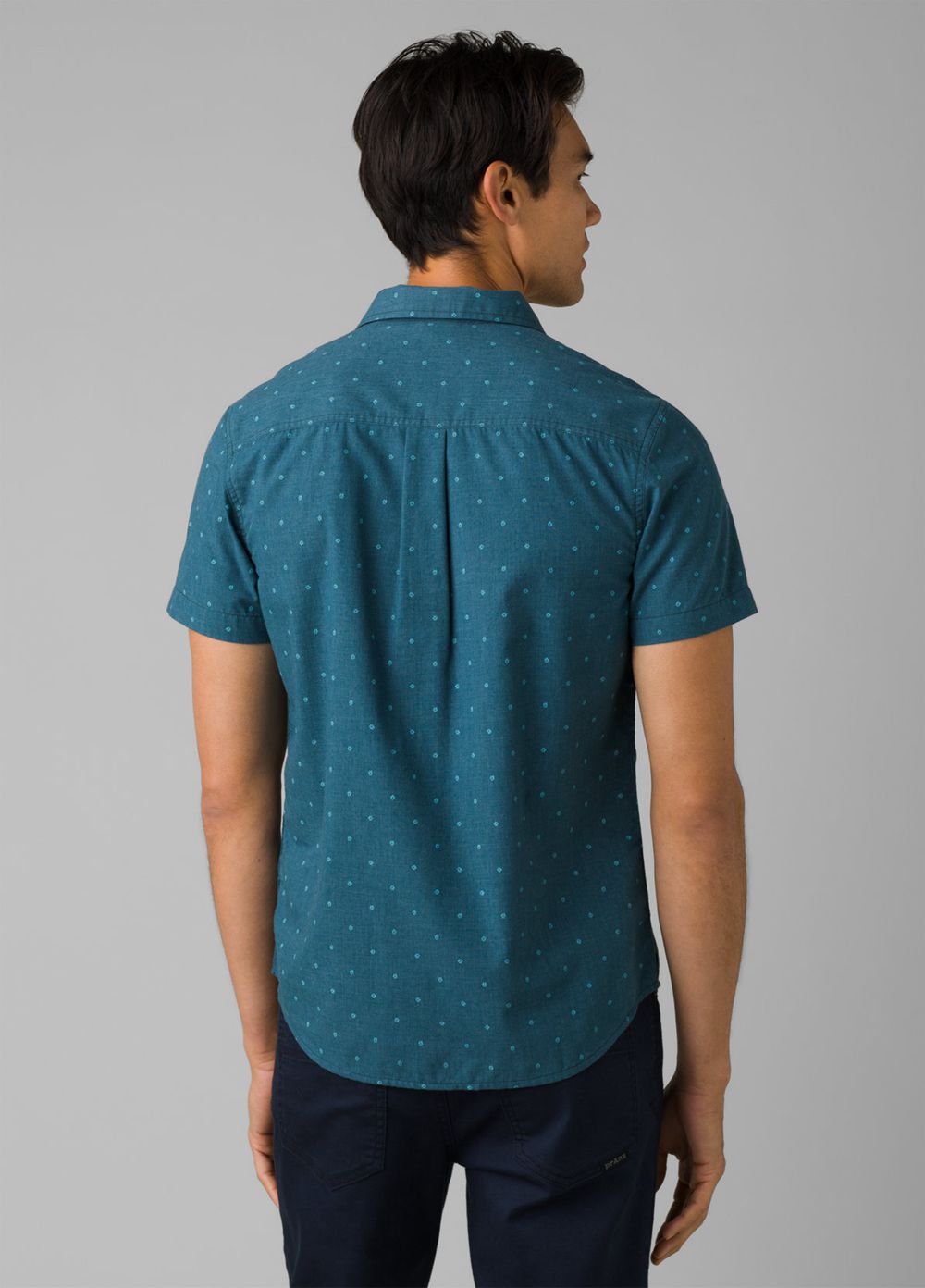 Blue Men's PrAna Tinline Shirts | RLXEKG907