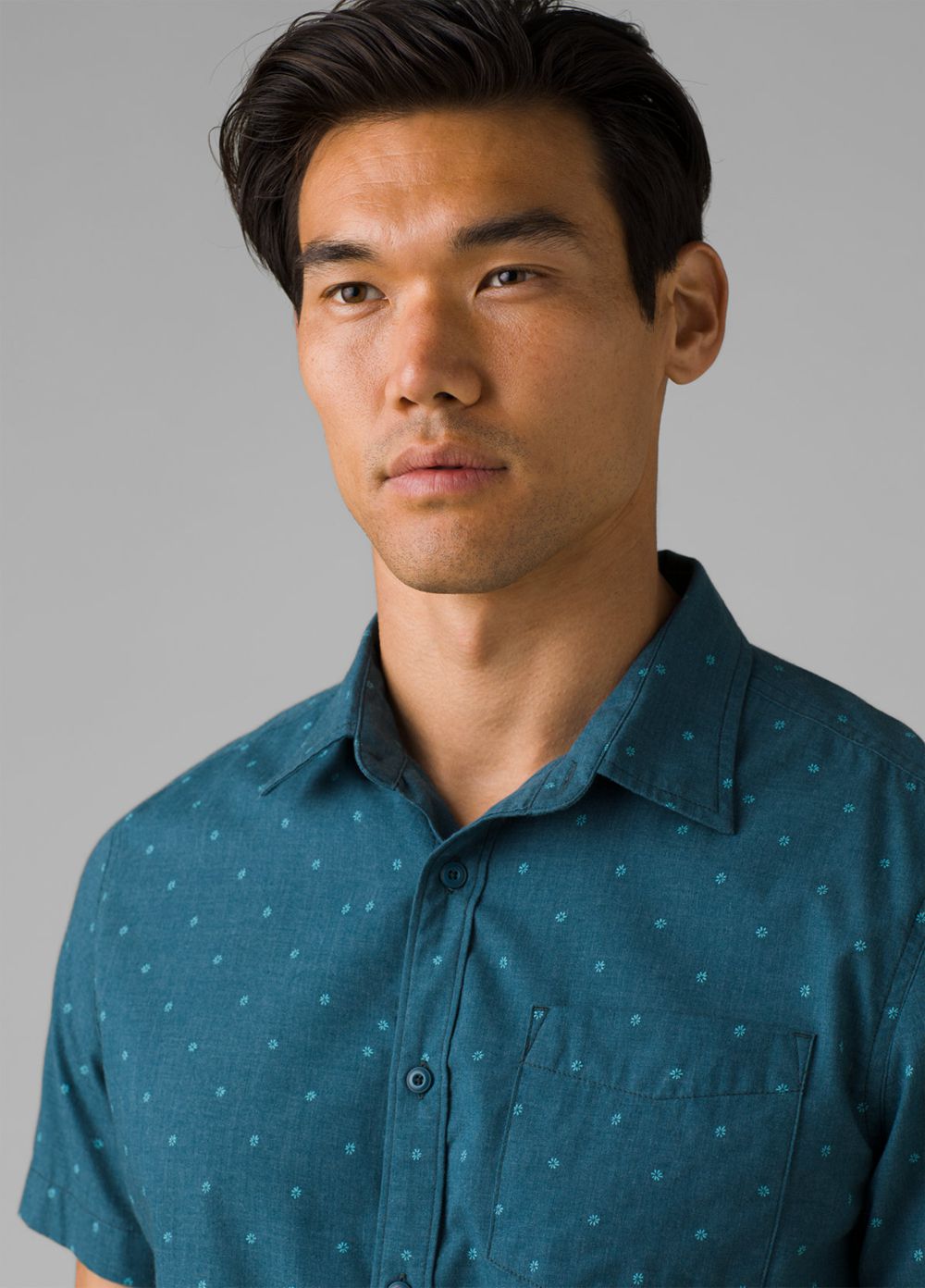 Blue Men's PrAna Tinline Shirts | RLXEKG907