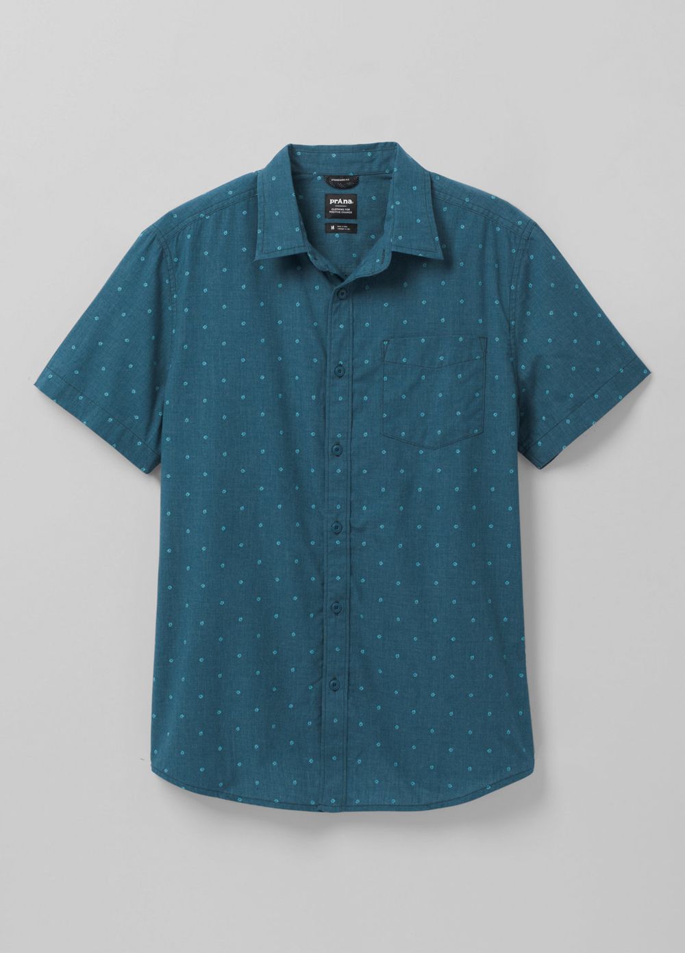 Blue Men's PrAna Tinline Shirts | RLXEKG907