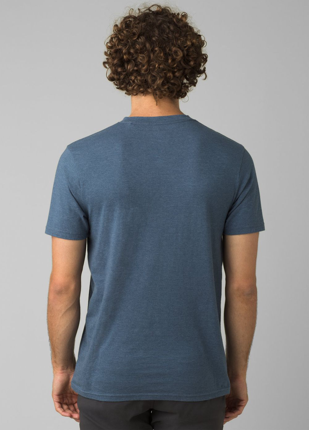 Blue Men's PrAna V-Neck T-Shirts | VUEDRY536