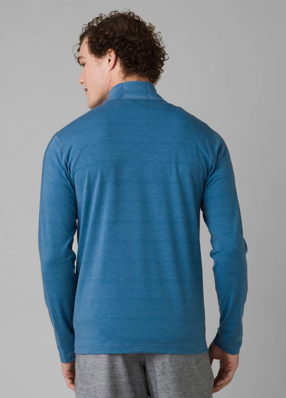 Blue Men's PrAna Watchtower 1/2 Zip Sweaters | LKRWYN068