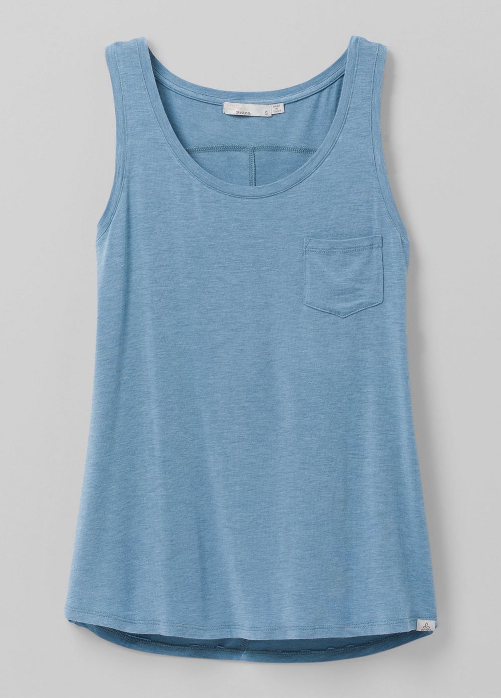 Blue Women's PrAna Foundation Scoop Neck Tank Top | ZDXIYM810