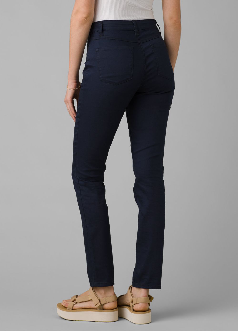 Blue Women's PrAna Kayla High Rise Jeans | IQRNOB367