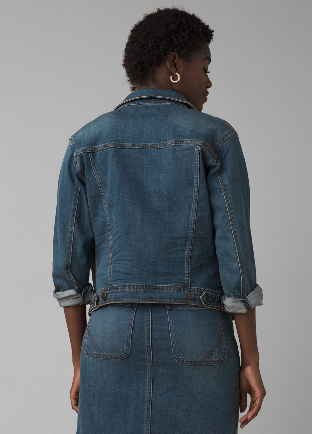 Blue Women's PrAna Slate Rim Denim Jackets | ZHESBM182