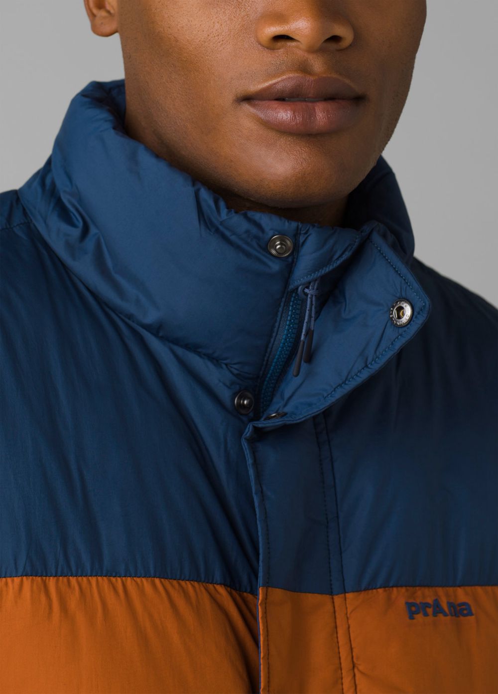 Brown Blue Men's PrAna North Palisade Jackets | LEHKBA396