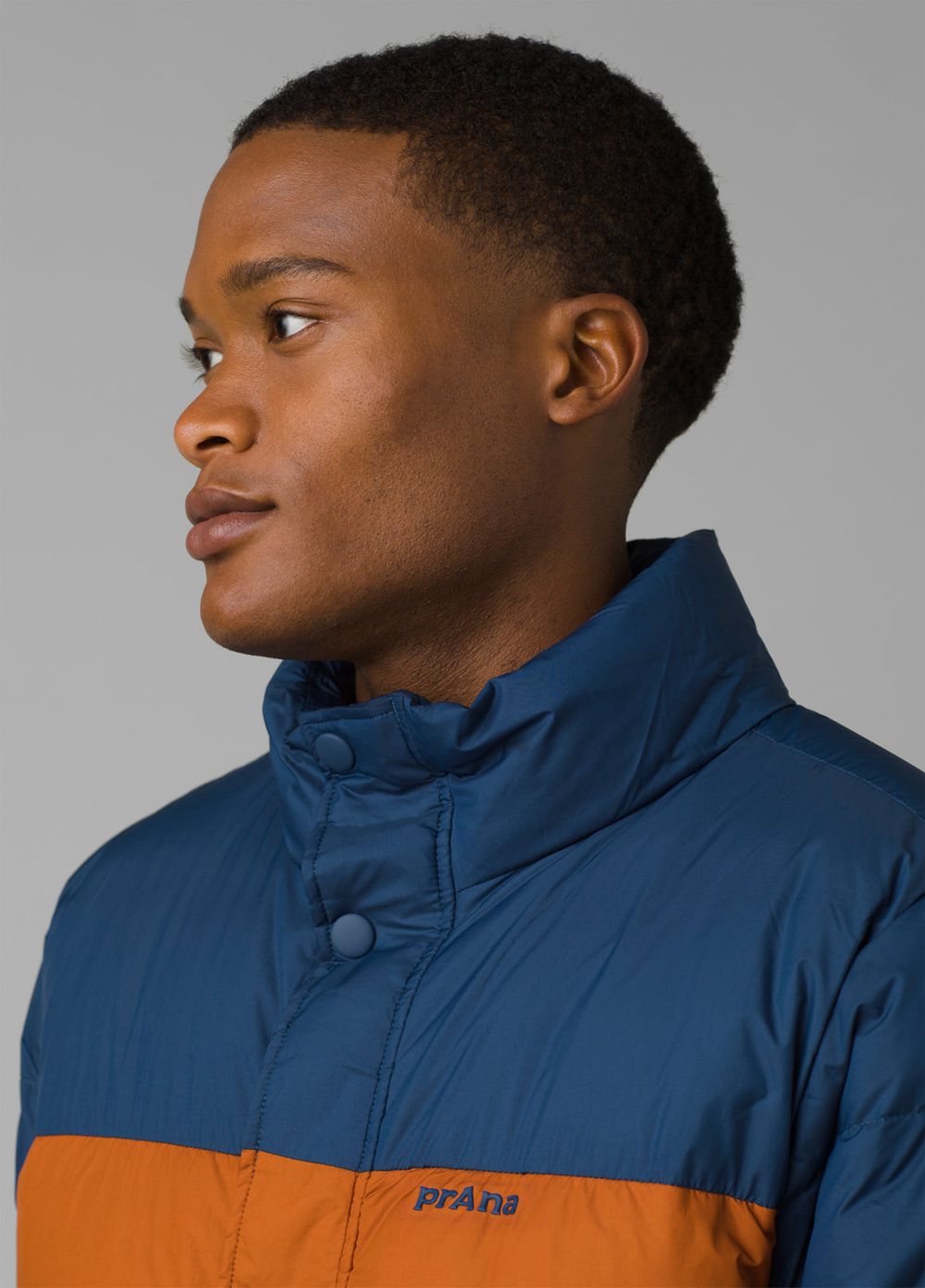 Brown Blue Men's PrAna North Palisade Jackets | LEHKBA396