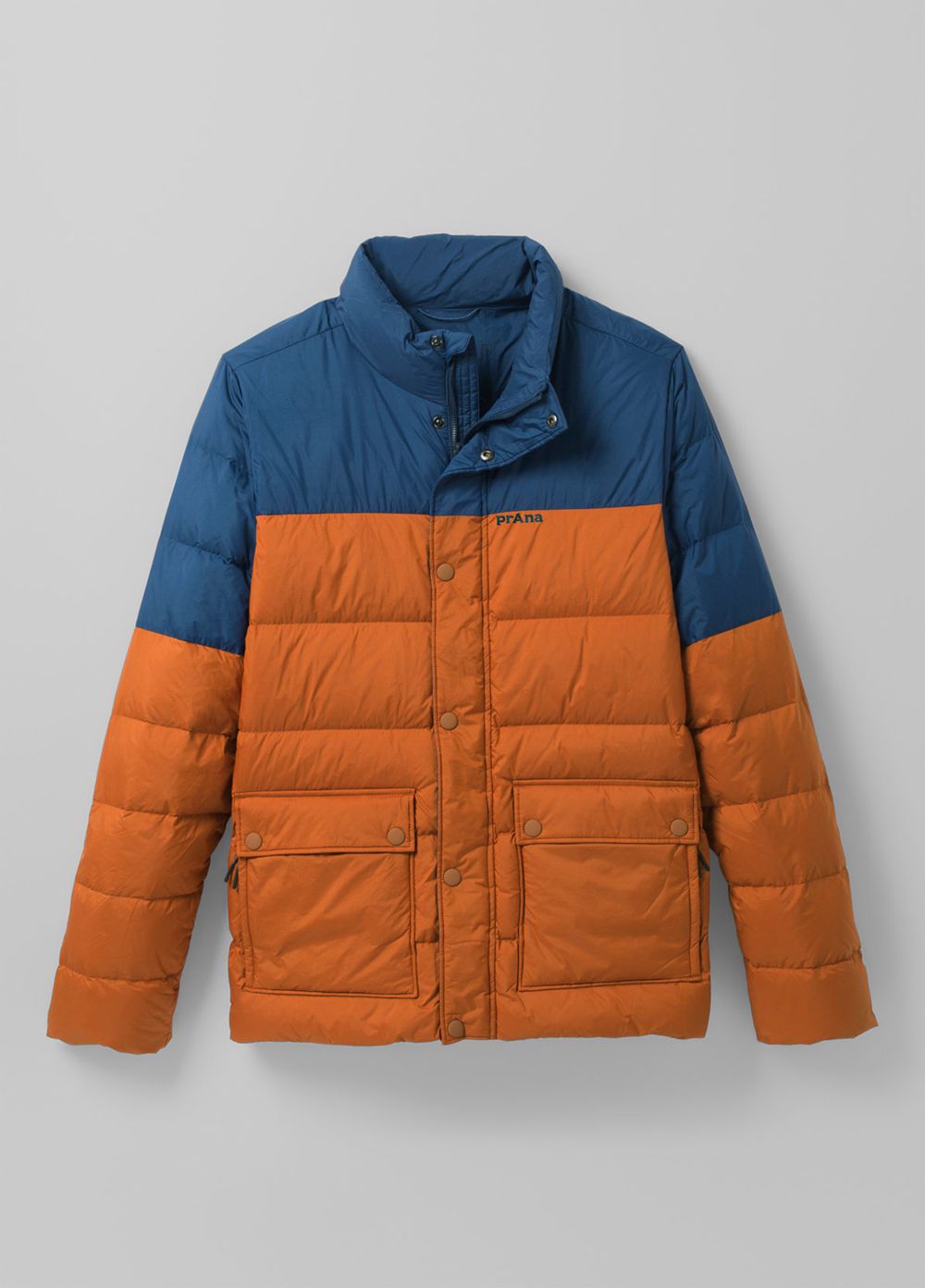 Brown Blue Men's PrAna North Palisade Jackets | LEHKBA396