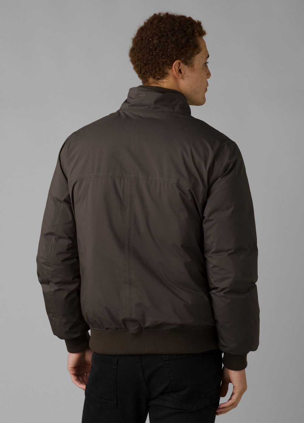 Brown Men's PrAna Baadwin Bomber Jackets | NWBSFZ512