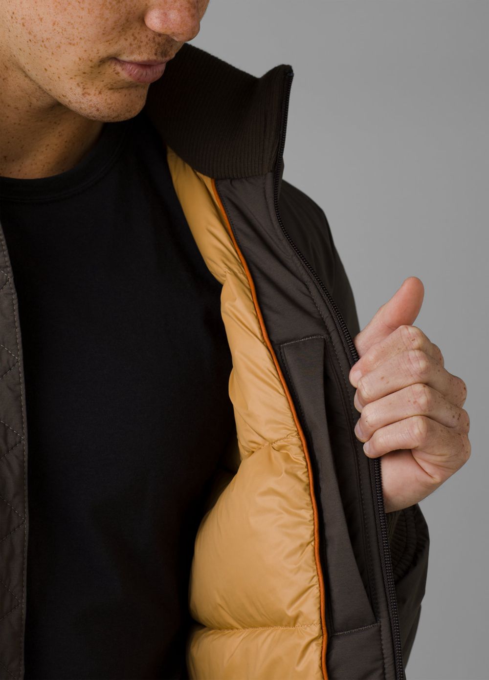 Brown Men's PrAna Baadwin Bomber Jackets | NWBSFZ512