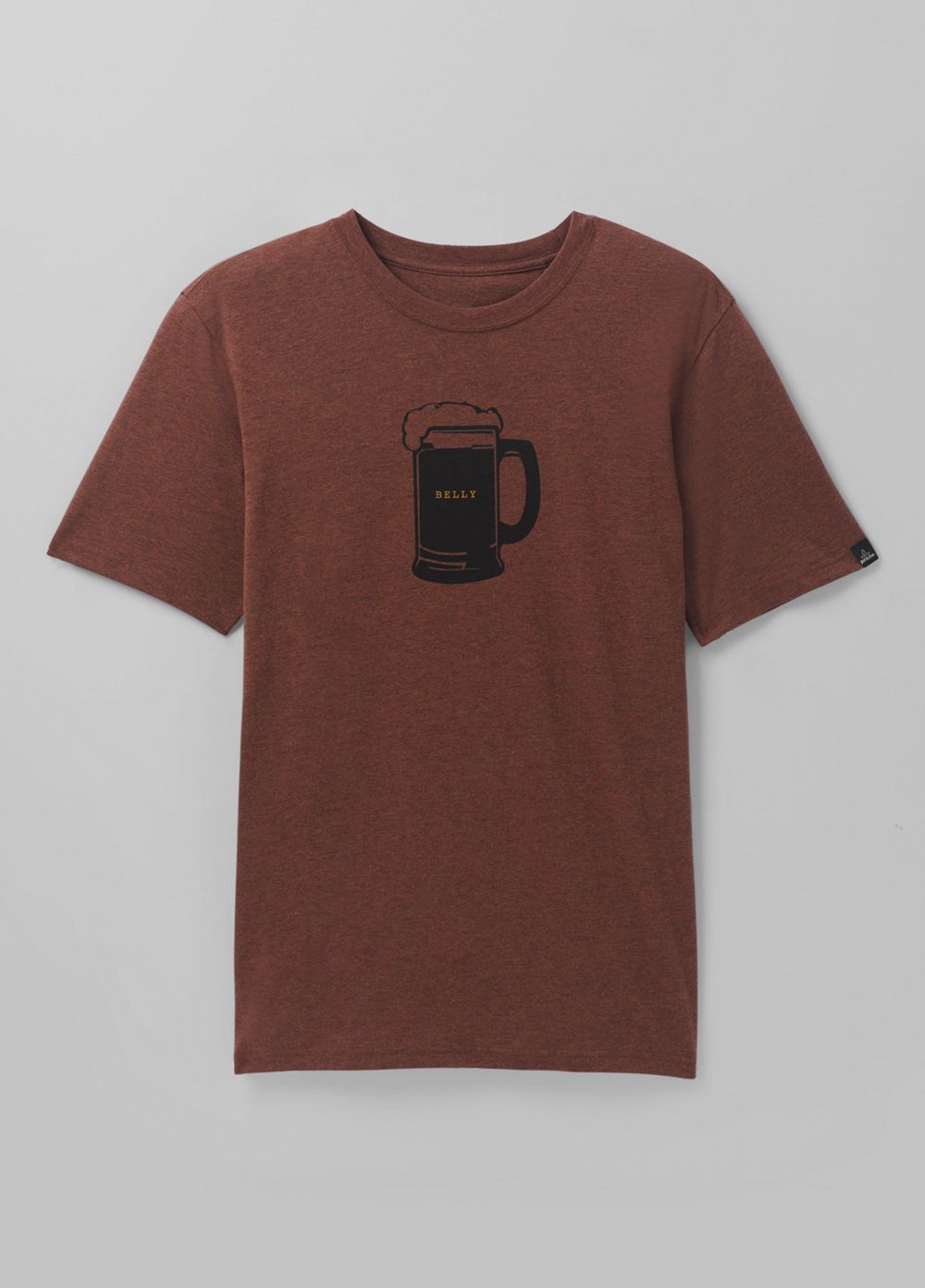 Brown Men's PrAna Beer Belly Journeyman T-Shirts | SWZQNT864