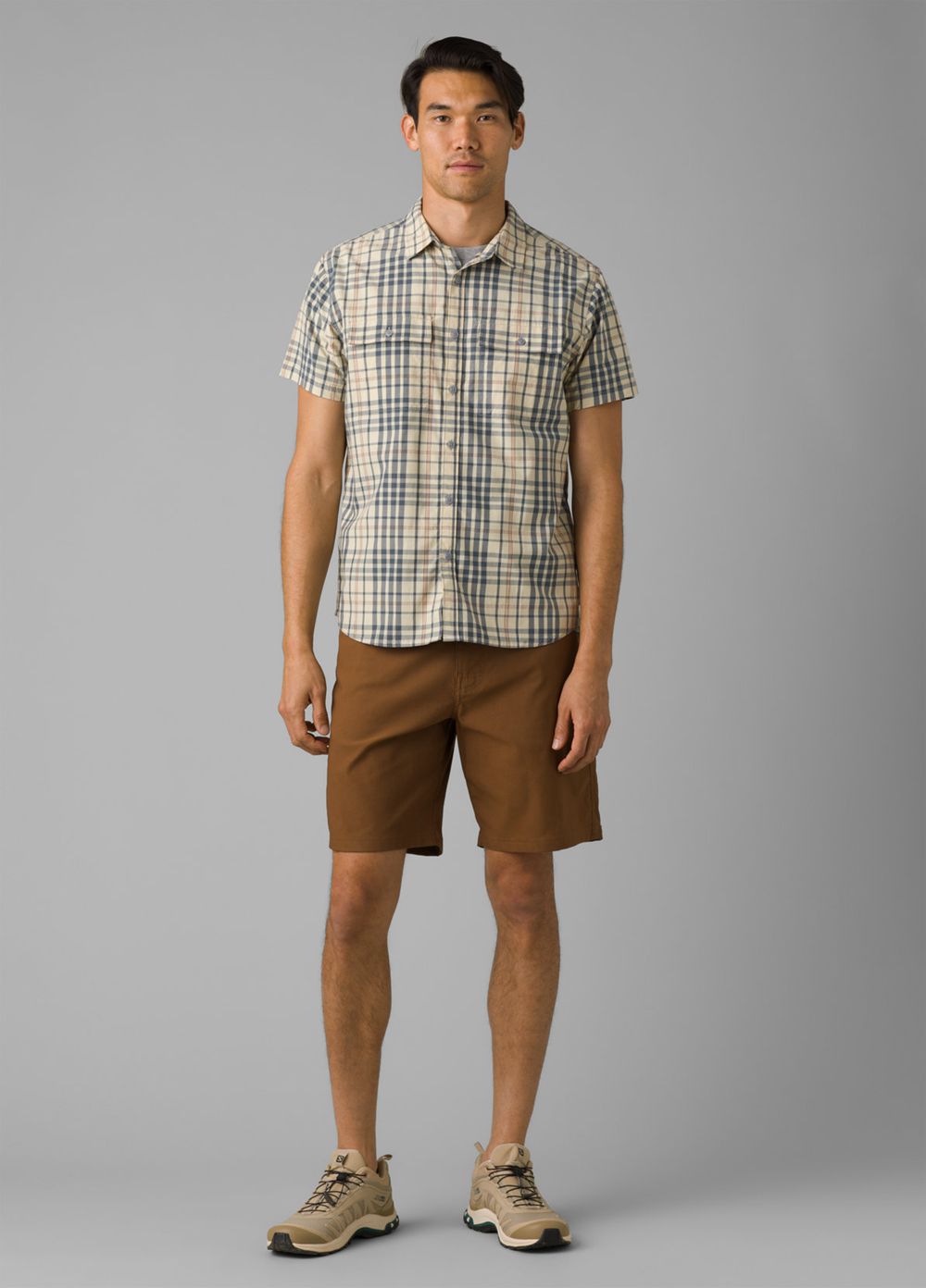 Brown Men's PrAna Brion II Shorts | HDCKES590