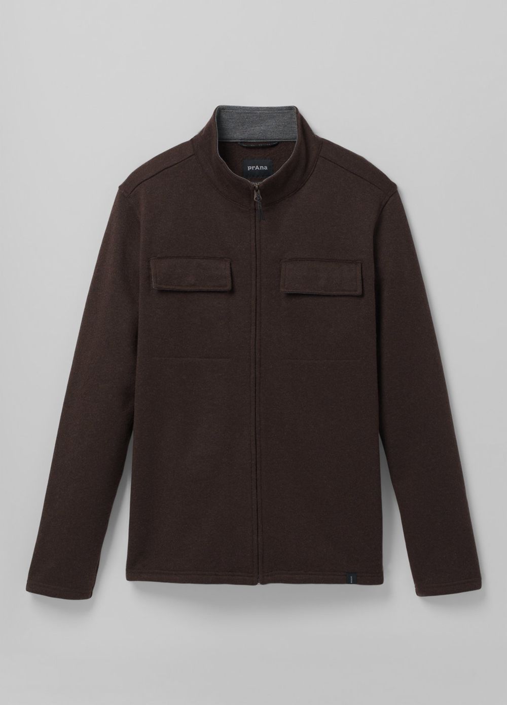 Brown Men's PrAna Brookland Sweater Jackets | CGJIOB879