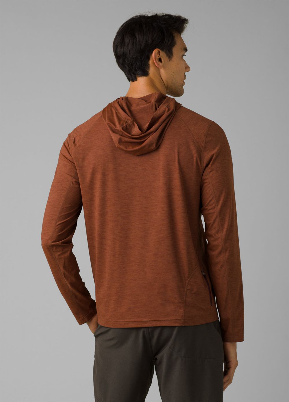 Brown Men's PrAna Calder Hoodie | EYLNVX634