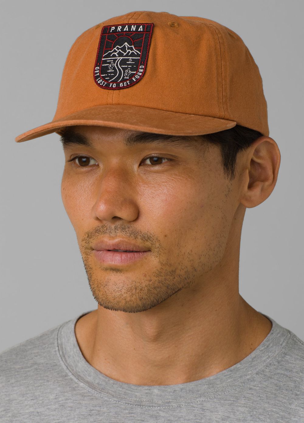 Brown Men's PrAna Craneway Patch Hats | OHWJLT013