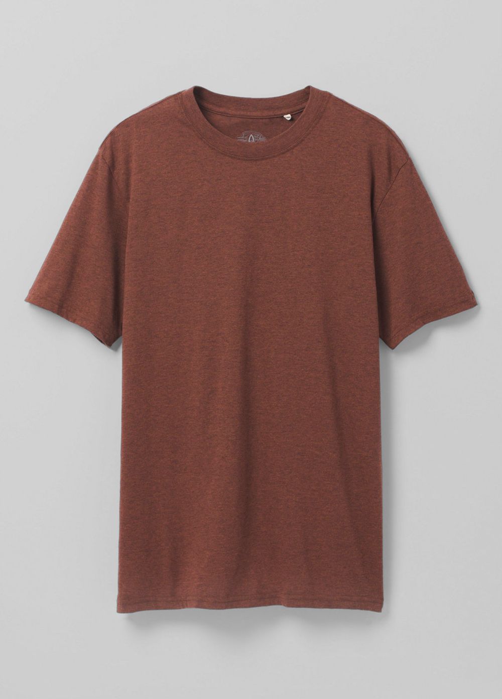 Brown Men's PrAna Crew T-Shirts | AWXVHS594