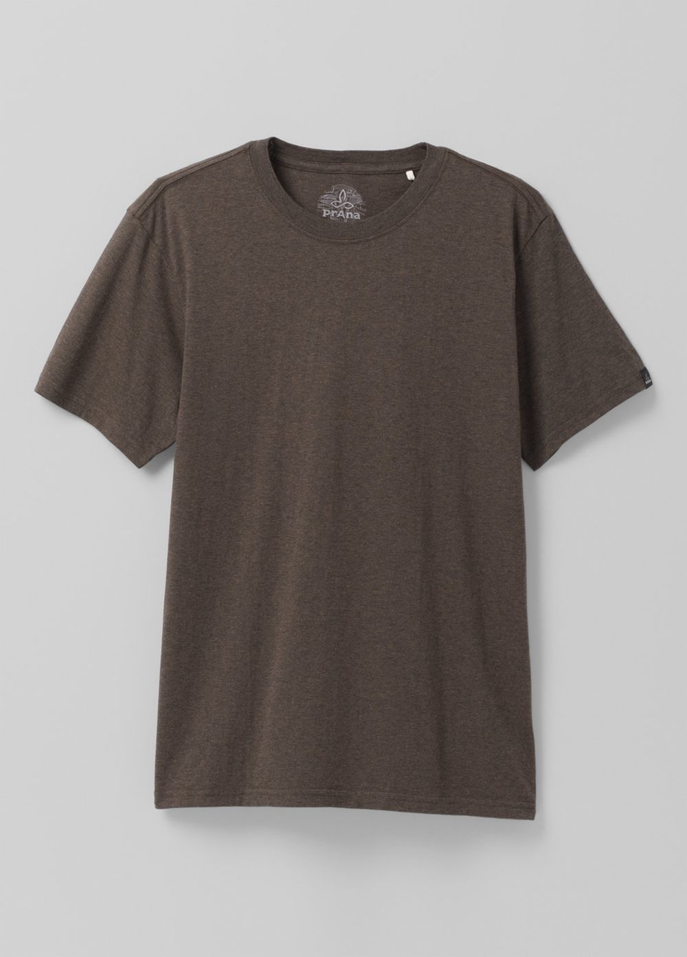 Brown Men's PrAna Crew T-Shirts | YILZUR193