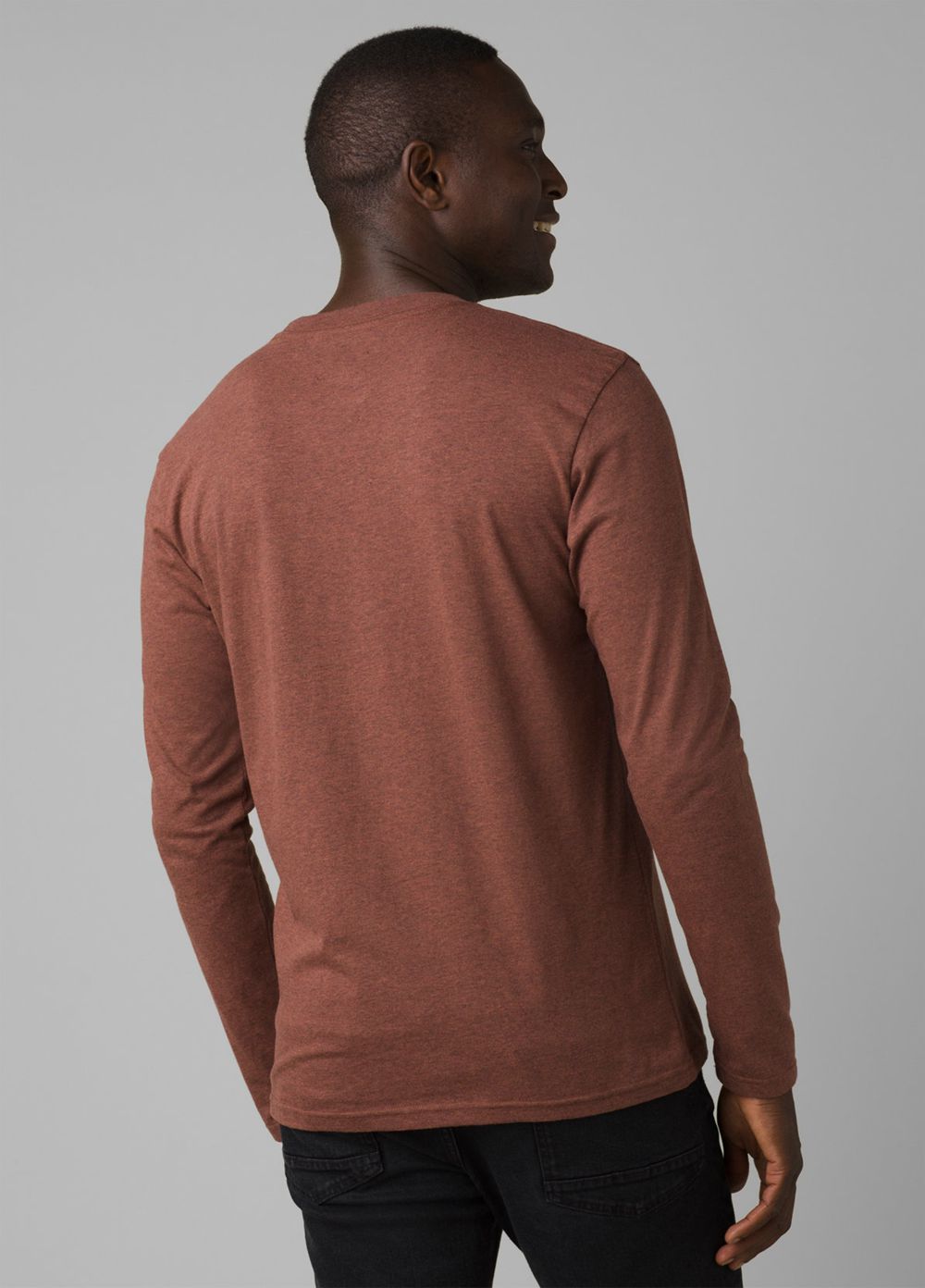 Brown Men's PrAna Journeyman Long Sleeve T-Shirts | MIZLTO156