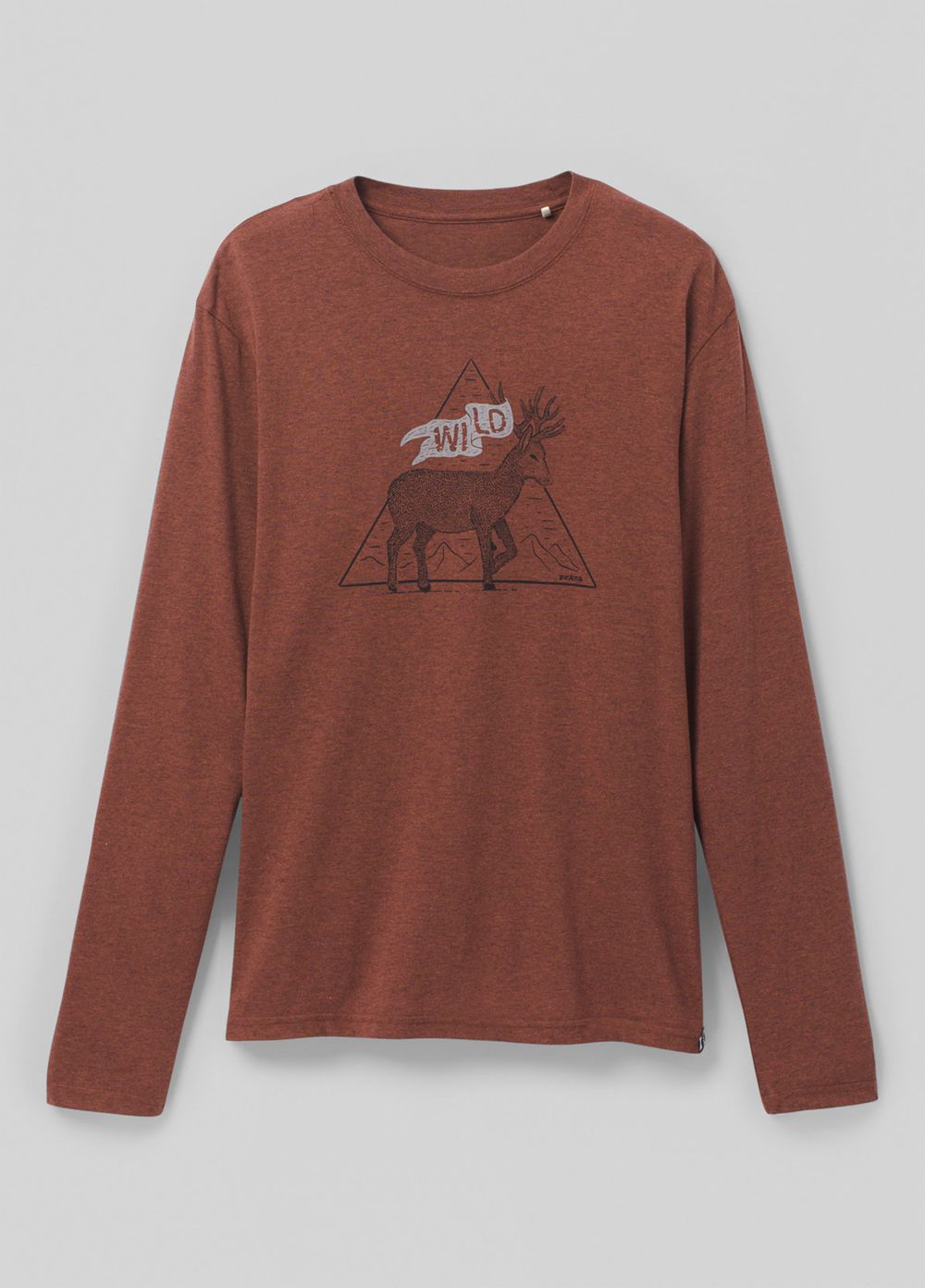 Brown Men's PrAna Journeyman Long Sleeve T-Shirts | MIZLTO156