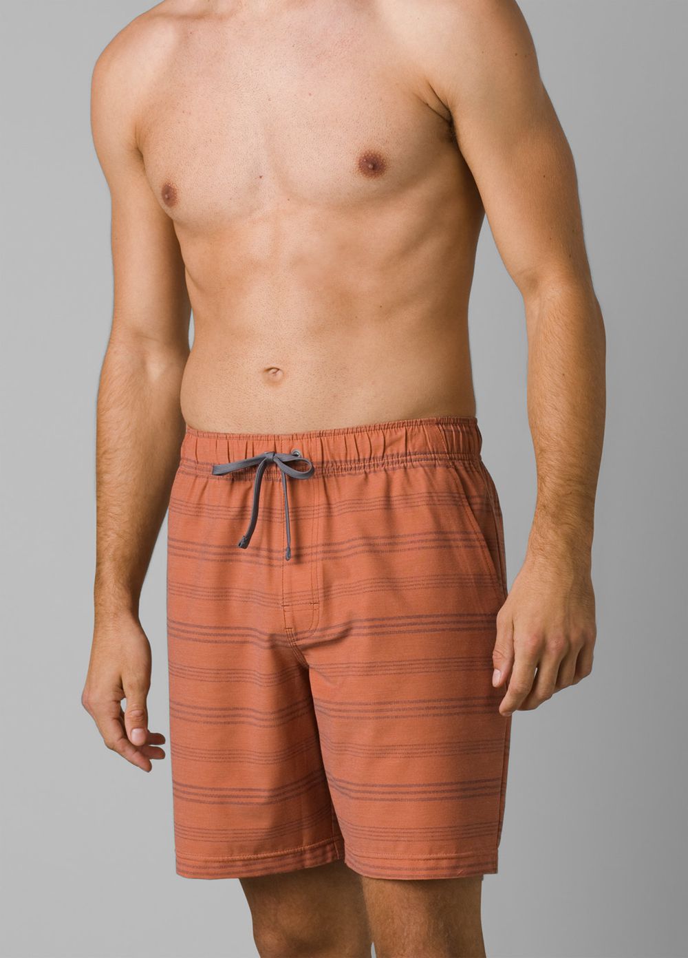 Brown Men\'s PrAna Metric E-Waist Boardshorts | OHVBQS675