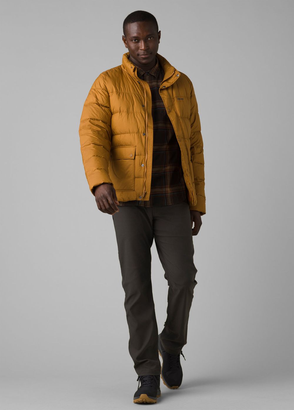 Brown Men's PrAna North Palisade Jackets | AYUXKD204