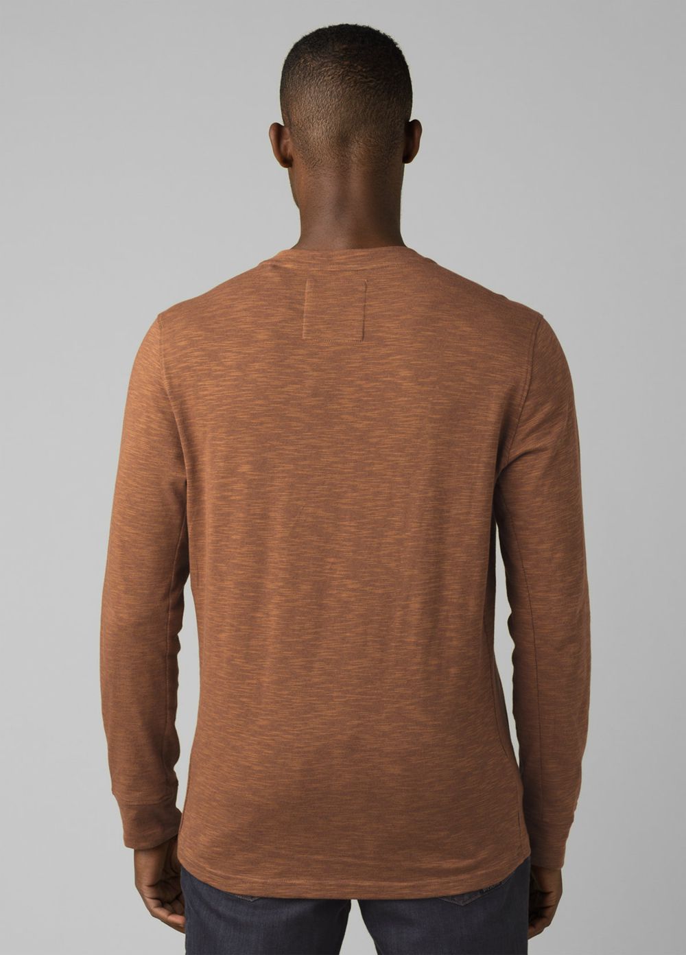 Brown Men's PrAna Ronnie Henley Shirts | WIREZP586