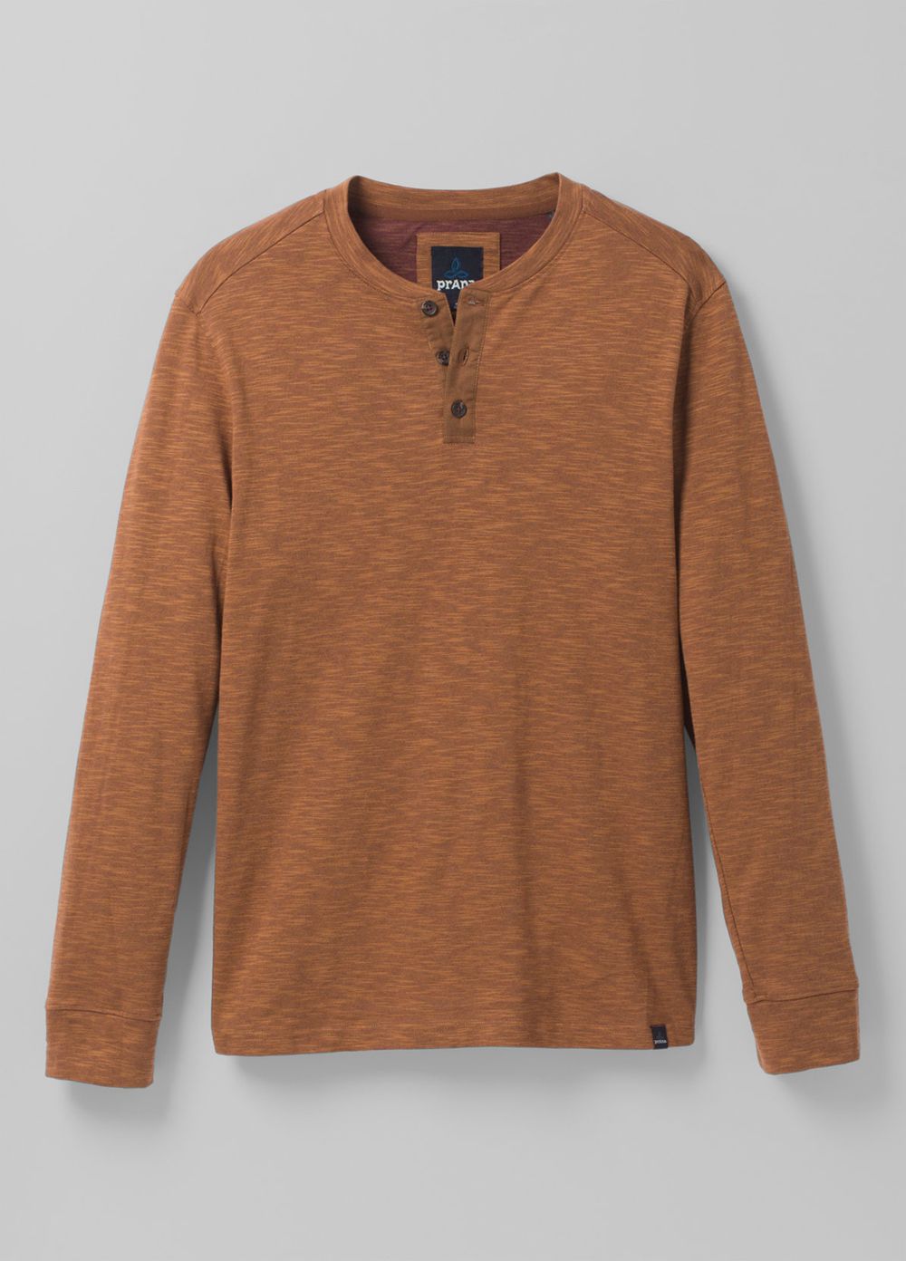 Brown Men's PrAna Ronnie Henley Shirts | WIREZP586