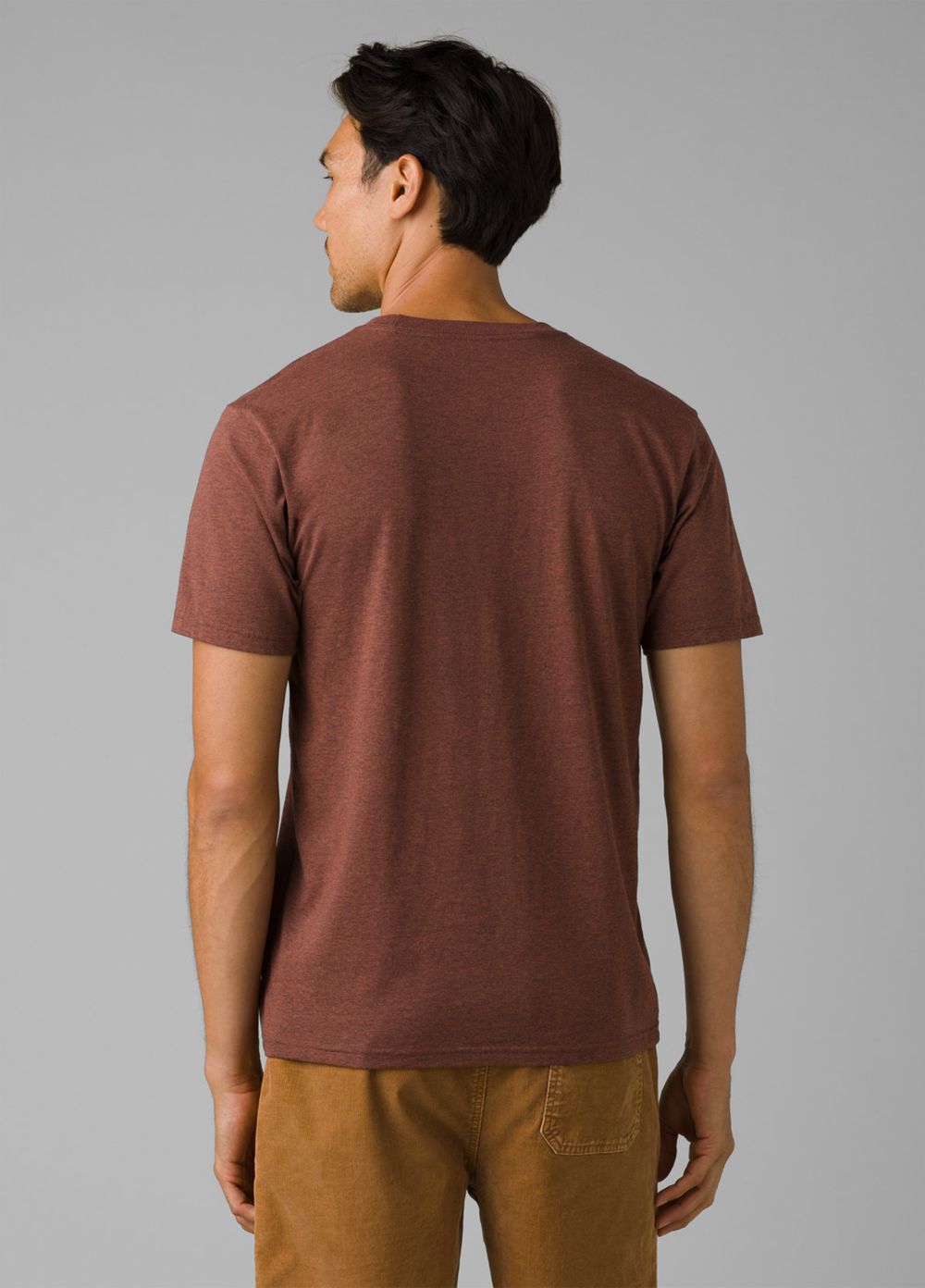 Brown Men's PrAna Roots Studio Graphic T-Shirts | DHFRQB269