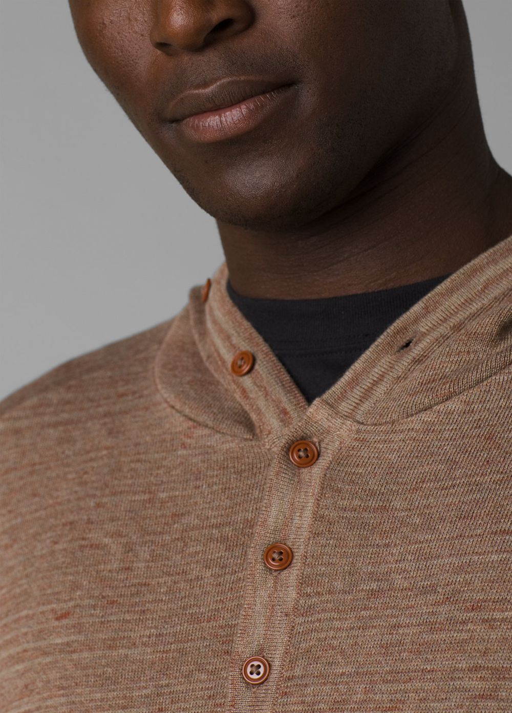 Brown Men's PrAna Spring Creek Sweaters | YRFGNV037