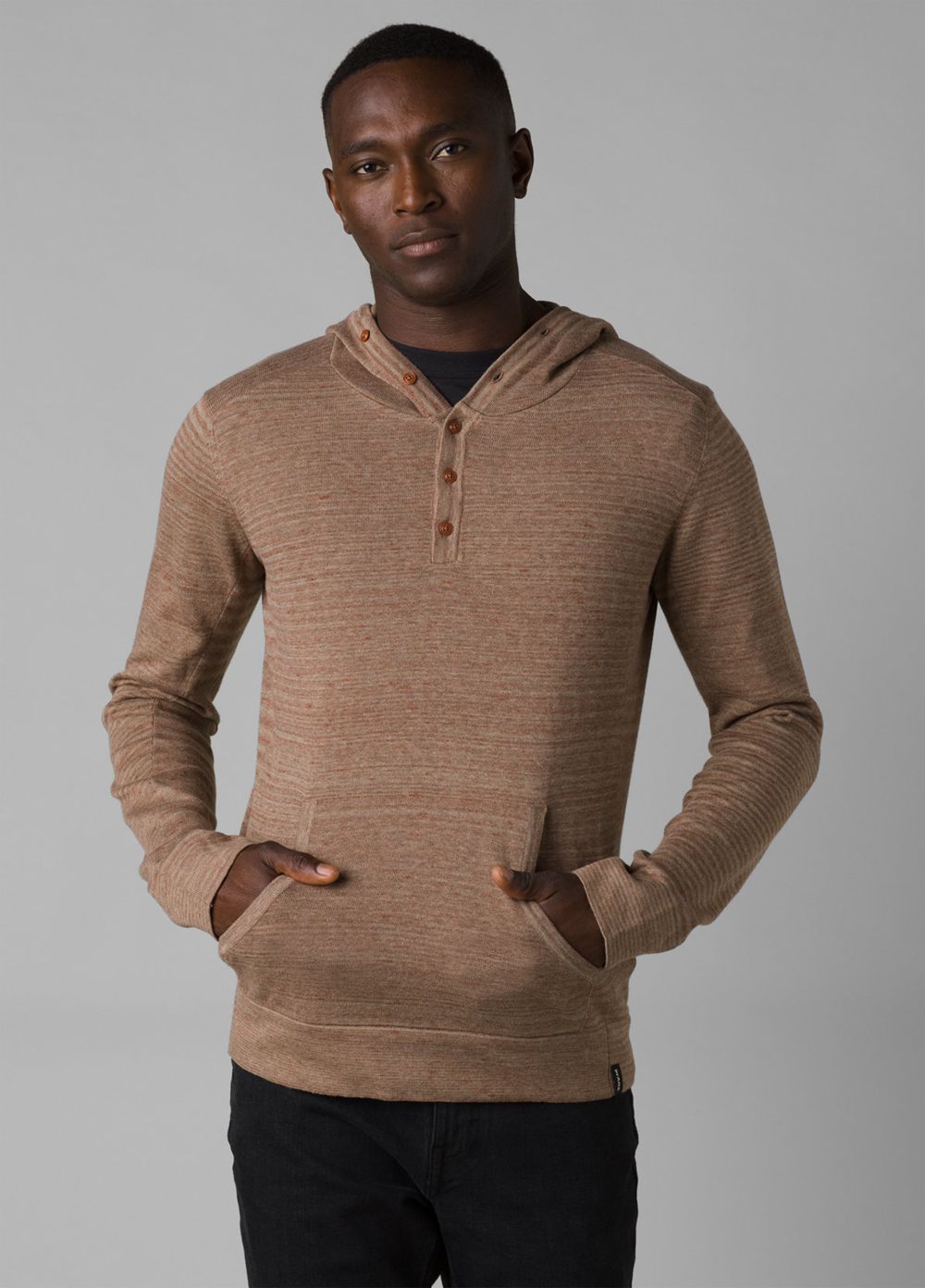 Brown Men\'s PrAna Spring Creek Sweaters | YRFGNV037