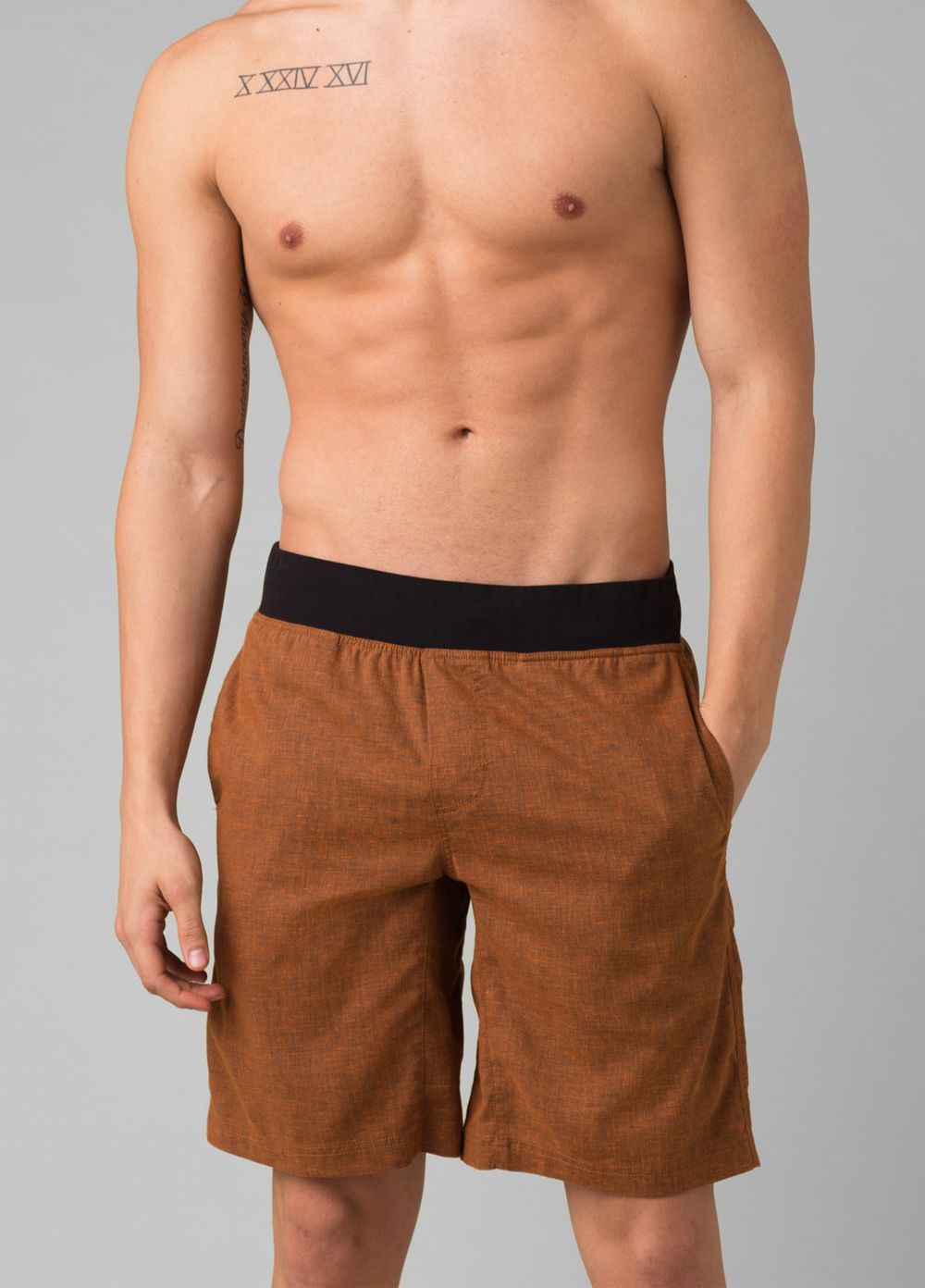 Brown Men\'s PrAna Vaha Shorts | HGYFUZ541