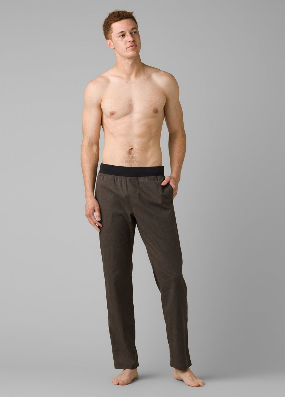 Brown Men's PrAna Vaha Straight Pants | SKCLRP728