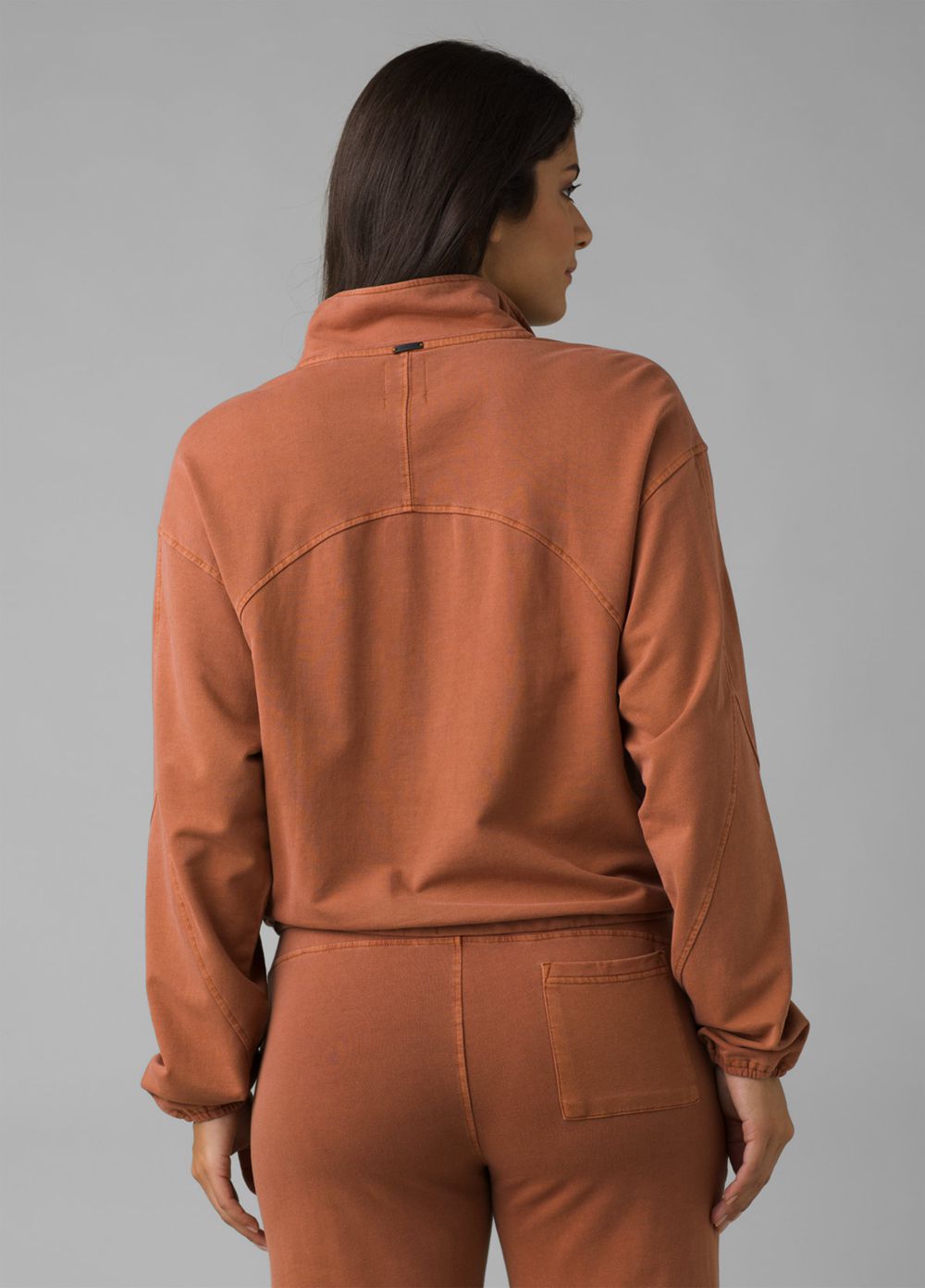 Brown Women's PrAna Calimero 1/2 Zip Sweaters | MIBCXO961