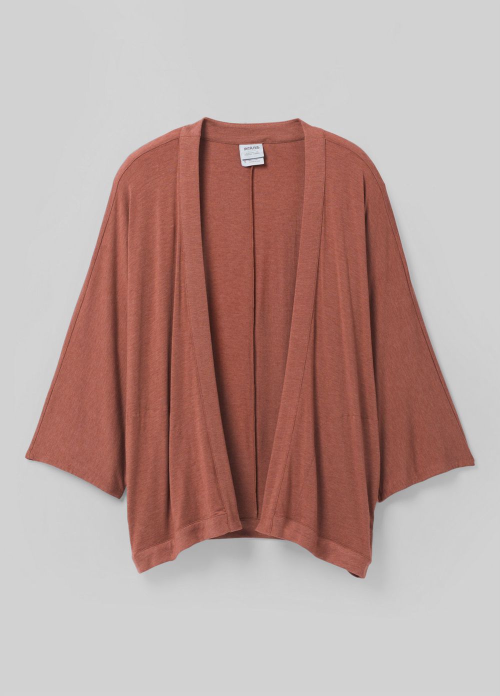 Brown Women's PrAna Foundation Seabrook Wrap Sweaters | ZBHUME450