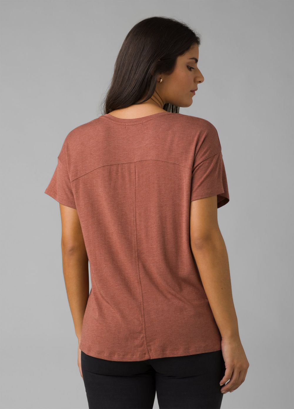 Brown Women's PrAna Foundation Slouch T-Shirts | HINSRQ507