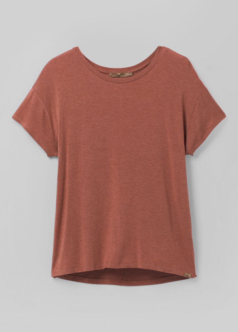 Brown Women's PrAna Foundation Slouch T-Shirts | HINSRQ507